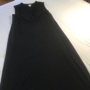 Chico's Black Surplice V-Neck Maxi Dress, Chico’s Size 3 / US Size 16/L